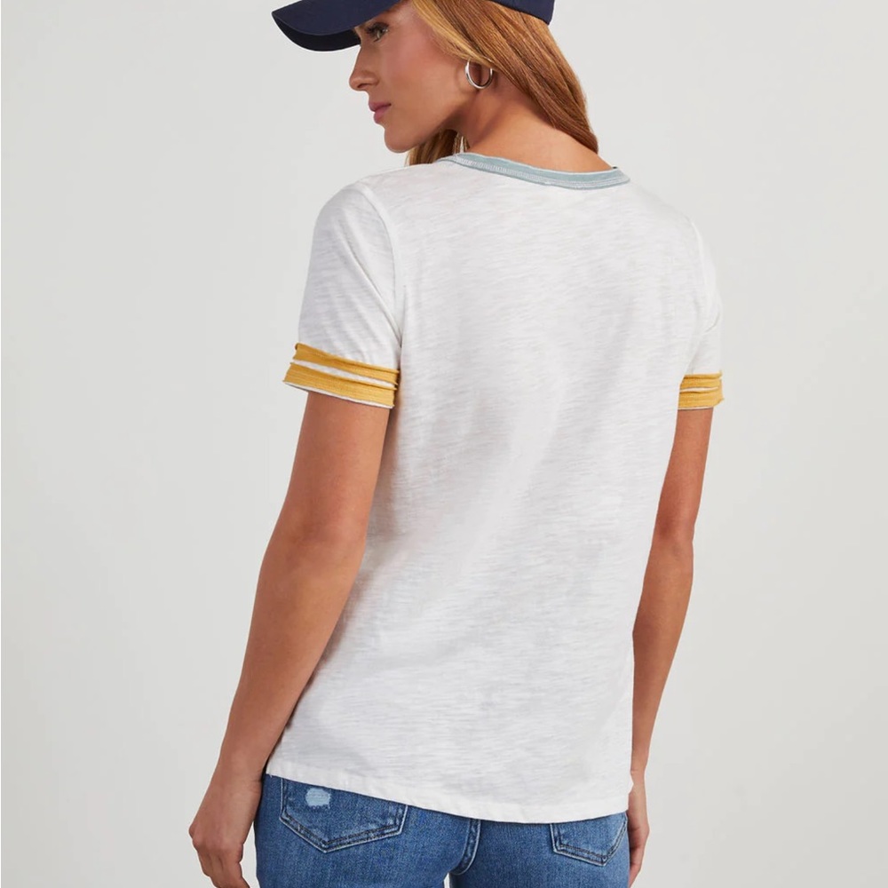 💛🩵 Cotton Tee Medium - Picture 3 of 4